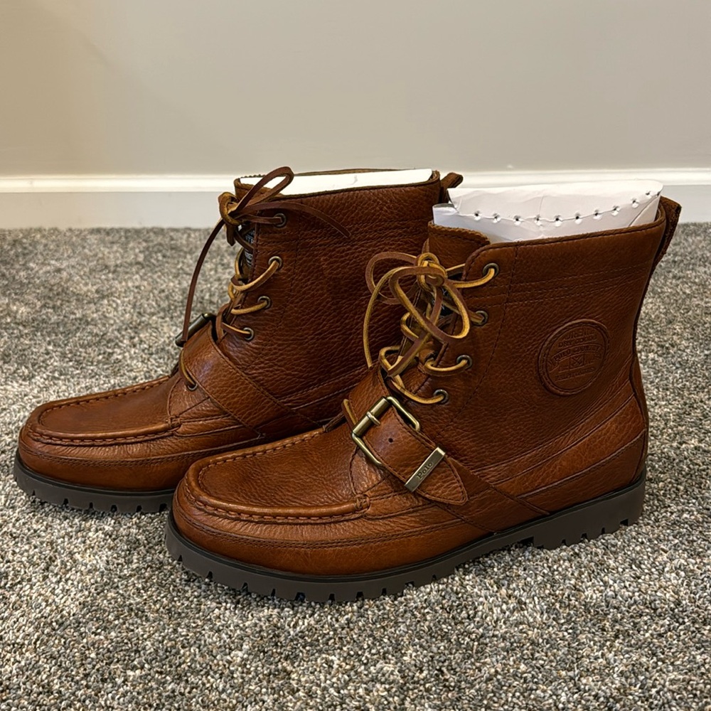 Polo Ralph Lauren| Ranger Boot Size 10 leather color: peanut